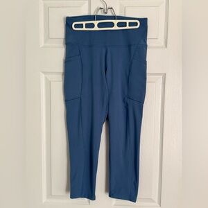 Women’s Apana High-Rise Crop Leggings with pockets in Slate Blue - Size M